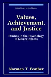 Book cover of Values, Achievement, and Justice by Norman T. Feather