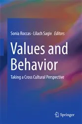 Book cover of Values and Behavior by Sonia Roccas