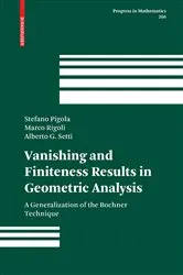 Book cover of Vanishing and Finiteness Results in Geometric Analysis by Stefano Pigola