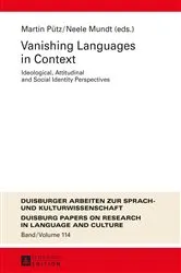 Book cover of Vanishing Languages in Context by Unknown