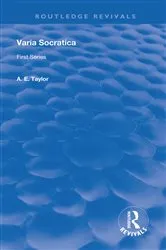 Book cover of Varia Socratica by A. E. Taylor