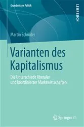 Book cover of Varianten des Kapitalismus by Martin Schröder