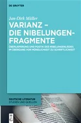 Book cover of Varianz – die Nibelungenfragmente by Jan-Dirk Müller
