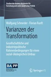 Book cover of Varianzen der Transformation by Wolfgang Schroeder