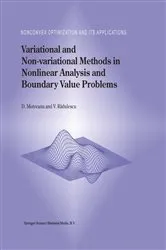Book cover of Variational and Non-variational Methods in Nonlinear Analysis and Boundary Value Problems by Dumitru Motreanu