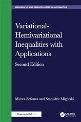 Book cover of Variational-Hemivariational Inequalities with Applications (2nd ed.) by Mircea Sofonea