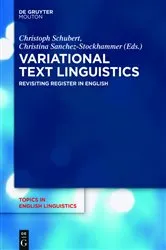 Book cover of Variational Text Linguistics by Christoph Schubert