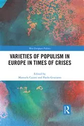 Book cover of Varieties of Populism in Europe in Times of Crises by Manuela Caiani