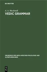 Book cover of Vedic grammar by A. A. Macdonell
