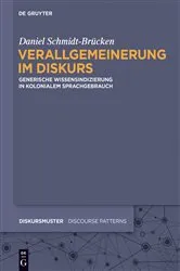 Book cover of Verallgemeinerung im Diskurs by Daniel Schmidt-Brücken