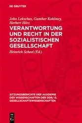Book cover of Verantwortung und Recht in der sozialistischen Gesellschaft by Heinrich Scheel