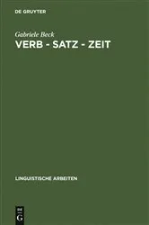 Book cover of Verb – Satz – Zeit by Unknown