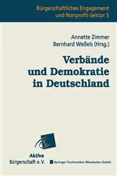 Book cover of Verbände und Demokratie in Deutschland by Annette Zimmer