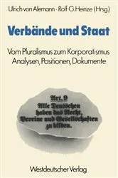 Book cover of Verbände und Staat (2nd ed.) by Ulrich von Alemann