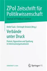 Book cover of Verbände unter Druck by Detlef Sack