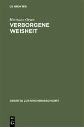Book cover of Verborgene Weisheit by Hermann Geyer