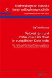Book cover of Verbotsirrtum und Vertrauen auf Rechtsrat im europaeischen Kartellrecht by Unknown