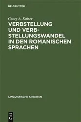 Book cover of Verbstellung und Verbstellungswandel in den romanischen Sprachen by Unknown