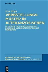 Book cover of Verbstellungsmuster im Altfranzösischen by Unknown