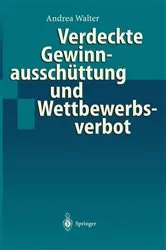 Book cover of Verdeckte Gewinnausschüttung und Wettbewerbsverbot by Andrea Walter