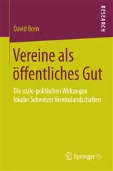 Book cover of Vereine als öffentliches Gut by David Born