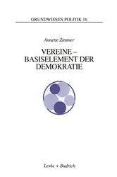 Book cover of Vereine - Basiselement der Demokratie by Annette Zimmer