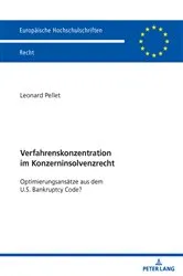Book cover of Verfahrenskonzentration im Konzerninsolvenzrecht by Leonard Pellet
