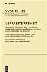 Book cover of Verfasste Freiheit by Frank Schorkopf