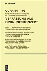 Book cover of Verfassung als Ordnungskonzept by Franz Mayer