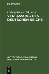Book cover of Verfassung des Deutschen Reichs (8th ed.) by Unknown