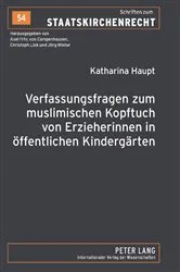 Book cover of Verfassungsfragen zum muslimischen Kopftuch von Erzieherinnen in oeffentlichen Kindergaerten by Unknown