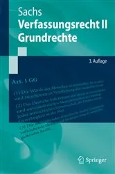 Book cover of Verfassungsrecht II - Grundrechte (3rd ed.) by Michael Sachs