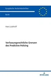 Book cover of Verfassungsrechtliche Grenzen des Predictive Policing by Unknown