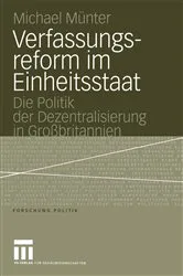 Book cover of Verfassungsreform im Einheitsstaat by Michael Münter