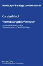 Book cover of Verfremdung des Vertrauten by Jörg Schönert
