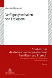 Book cover of Verfuegungsverhalten von Erblassern by Martin Lipp