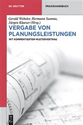Book cover of Vergabe von Planungsleistungen by Gerald Webeler