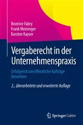 Book cover of Vergaberecht in der Unternehmenspraxis (2nd ed.) by Beatrice Fabry