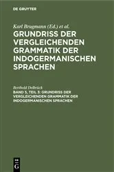Book cover of Vergleichende Syntax der indogermanische Sprachen, Teil 3 by Berthold Delbrück