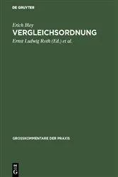 Book cover of Vergleichsordnung (2nd ed.) by Unknown