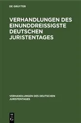Book cover of Verhandlungen des Einunddreißigste Deutschen Juristentages – Gutachten by Unknown