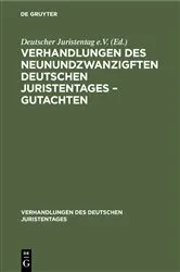 Book cover of Verhandlungen des Neunundzwanzigften Deutschen Juristentages – Gutachten by Unknown
