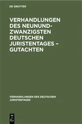 Book cover of Verhandlungen des Neunundzwanzigsten Deutschen Juristentages – Gutachten by Unknown