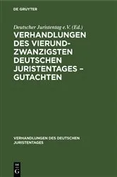 Book cover of Verhandlungen des Vierundzwanzigsten Deutschen Juristentages – Gutachten by Unknown