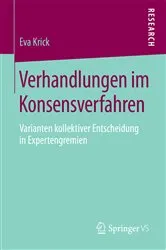 Book cover of Verhandlungen im Konsensverfahren by Eva Krick