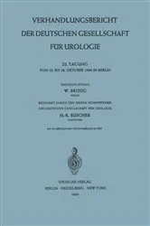 Book cover of Verhandlungsbericht der Deutschen Gesellschaft für Urologie by W. Brosig