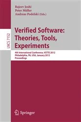 Book cover of Verified Software: Theories, Tools, Experiments by Rajeev Joshi
