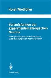Book cover of Verlaufsformen der experimentell-allergischen Neuritis by Horst WiethÃ¶lter