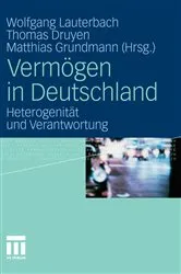 Book cover of Vermögen in Deutschland by Wolfgang Lauterbach