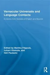Book cover of Vernacular Universals and Language Contacts by Markku Filppula